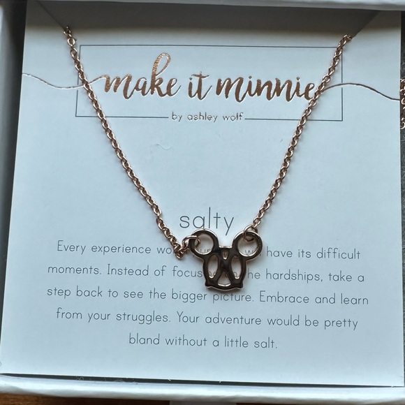 Disney Jewelry - Disney Pretzel - Mickey Mouse Necklace